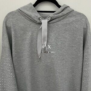 Armani Exchange .Hooded Sweatshirt in Heather Gray Size XL
